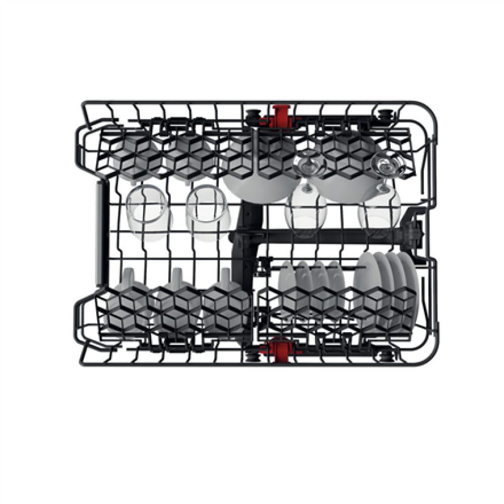 Whirlpool Dishwasher , WSIO 3T223 PCE X , Built-in , Width 45 cm , Number of place settings 10 , Number of programs 7 , Energy efficiency class E , Display , Inox