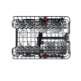 Whirlpool Dishwasher , WSIO 3T223 PCE X , Built-in , Width 45 cm , Number of place settings 10 , Number of programs 7 , Energy efficiency class E , Display , Inox