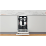 Whirlpool Dishwasher , WSIO 3T223 PCE X , Built-in , Width 45 cm , Number of place settings 10 , Number of programs 7 , Energy efficiency class E , Display , Inox