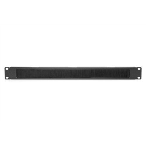 Digitus , 1U cable brush management panel open brush , DN-97661 , The Cable Brush Management Panel is getting fixed on the 483 mm (19”) profile rails , Black