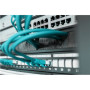 Digitus , 1U cable brush management panel open brush , DN-97661 , The Cable Brush Management Panel is getting fixed on the 483 mm (19”) profile rails , Black