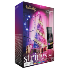 Twinkly Candies 100 Pearl-shaped RGB LEDs, Green Wire, USB-C