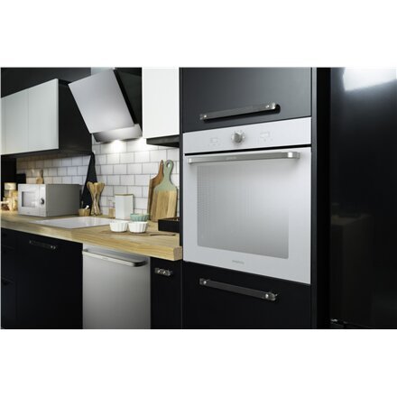 Gorenje Oven , BOS6737SYW , 77 L , Electric , AquaClean , Mechanical control , Steam function , Height 59.5 cm , Width 59.5 cm , White