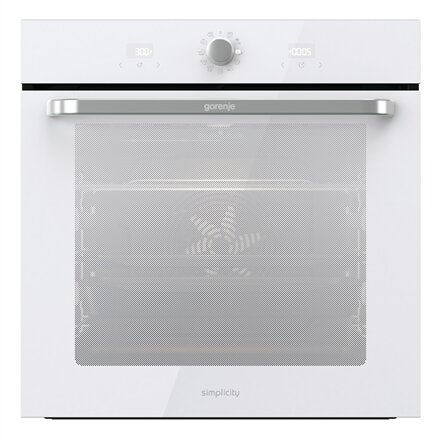 Gorenje Oven , BOS6737SYW , 77 L , Electric , AquaClean , Mechanical control , Steam function , Height 59.5 cm , Width 59.5 cm , White