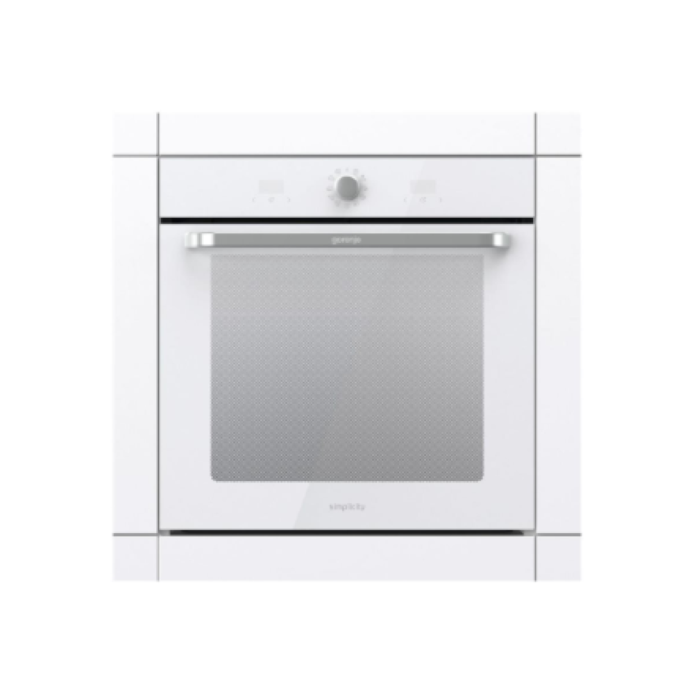 Gorenje Oven , BOS6737SYW , 77 L , Electric , AquaClean , Mechanical control , Steam function , Height 59.5 cm , Width 59.5 cm , White