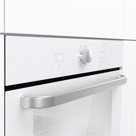 Gorenje Oven , BOS6737SYW , 77 L , Electric , AquaClean , Mechanical control , Steam function , Height 59.5 cm , Width 59.5 cm , White