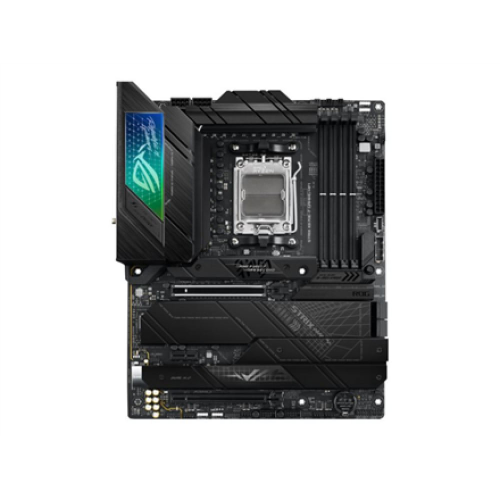 Asus , ROG STRIX X670E-F GAMING WIFI , Processor family AMD , Processor socket AM5 , DDR5 DIMM , Memory slots 4 , Supported hard disk drive interfaces SATA, M.2 , Number of SATA connectors 4 , Chipset AMD X670 , ATX