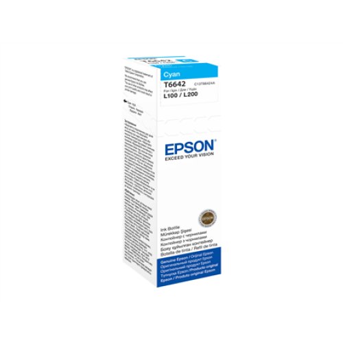 Epson T6642 Ink bottle 70ml , Ink Cartridge , Cyan