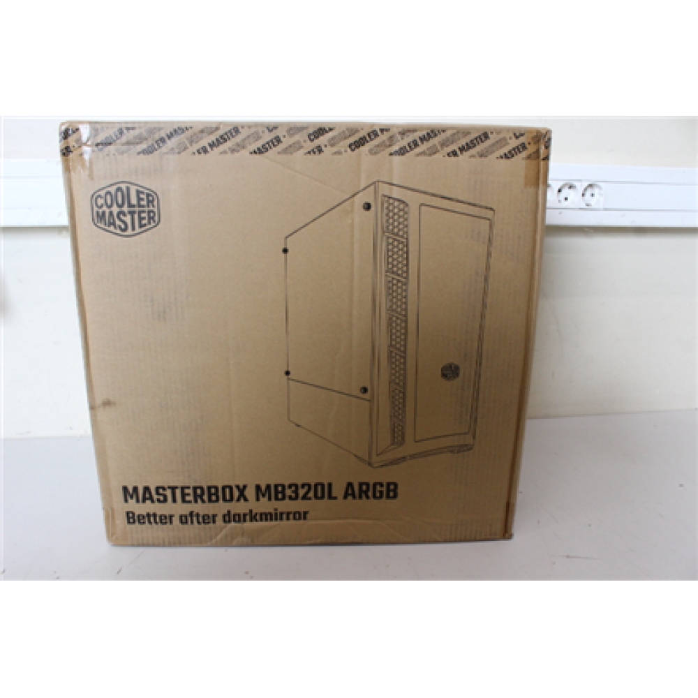 SALE OUT. Cooler Master MasterBox MB320L ARGB Mini Tower Black , Cooler Master , MasterBox MB320L ARGB , Black , Mini Tower , DAMAGED PACKAGING , Power supply included No , ATX
