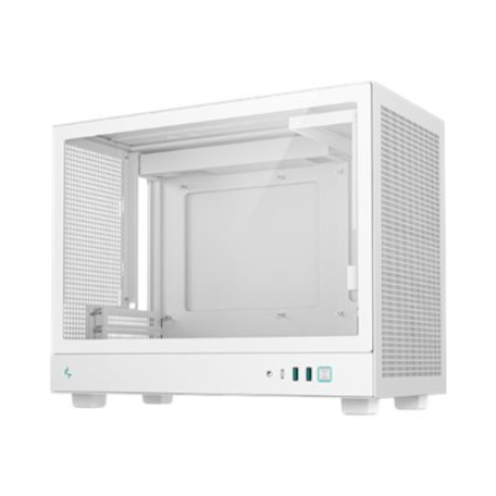 Deepcool Case , CH160 PLUS WH , White , Micro ATX , Power supply included No