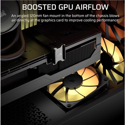 Corsair PC Case , 3200D RS ARGB , Mid-Tower , Smoke