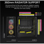 Corsair PC Case , 3200D RS ARGB , Mid-Tower , Smoke