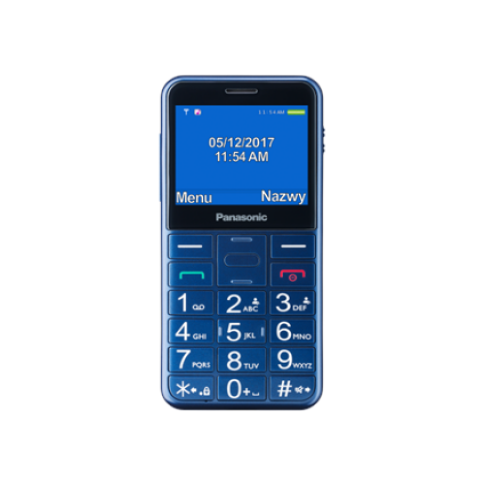Panasonic , KX-TU155EXBN , Blue , 2.4 , TFT-LCD , microSD/microSDHC MB , Bluetooth , USB version micro USB , Built-in camera , Main camera resolution 0.3 MP