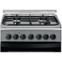 INDESIT Cooker , IS5G5PHX/E/1 , Hob type Gas , Oven type Electric , Stainless steel , Width 50 cm , Grilling , Depth 60 cm , 60 L