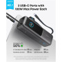 Anker Zolo Powerbank , A1695H11 , 25000 mAh , Built-In USB-C and Retractable Cable) , Grey