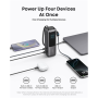 Anker Zolo Powerbank , A1695H11 , 25000 mAh , Built-In USB-C and Retractable Cable) , Grey