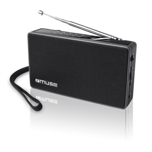 Muse , M-030R , 2-band portable radio , Black