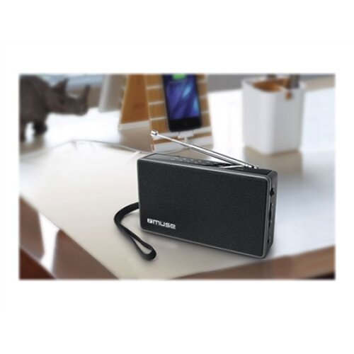 Muse , M-030R , 2-band portable radio , Black