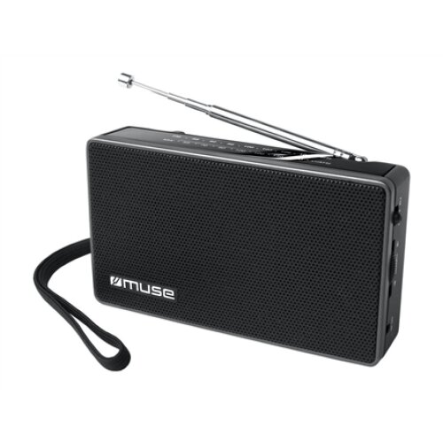 Muse , M-030R , 2-band portable radio , Black