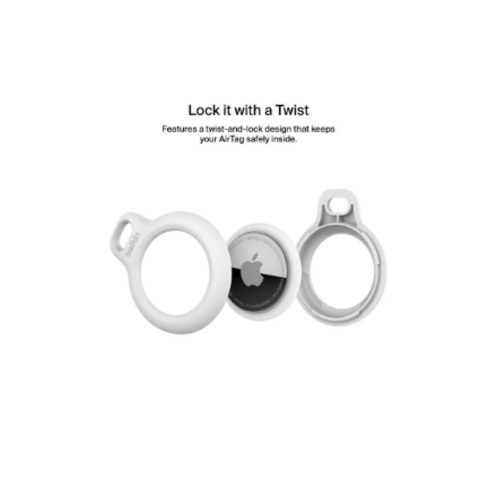 Belkin , Secure Holder with Strap for AirTag , White
