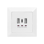 Digitus , Socket with USB A & USB-C Ports, flush mounted