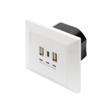 Digitus , Socket with USB A & USB-C Ports, flush mounted
