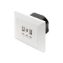 Digitus , Socket with USB A & USB-C Ports, flush mounted
