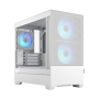 Fractal Design , Pop Mini Air RGB , Side window , White TG Clear Tint , mATX, Mini ITX , Power supply included No , ATX