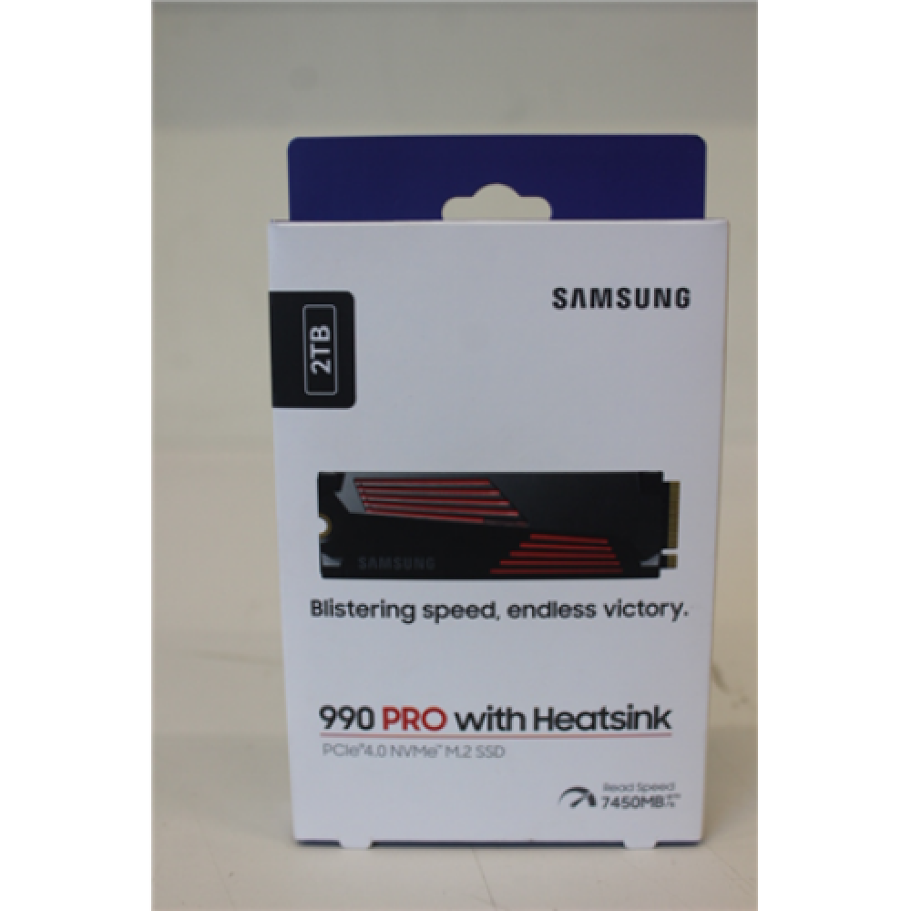 SALE OUT. Samsung 990 PRO with Heatsink NVMe M.2 SSD 2TB , Samsung , DAMAGED PACKAGING