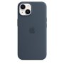 Apple 14 Silicone Case with MagSafe Storm Blue