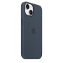 Apple 14 Silicone Case with MagSafe Storm Blue