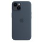 Apple 14 Silicone Case with MagSafe Storm Blue