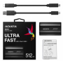 ADATA External SSD SE800 512 GB USB 3.2 Black