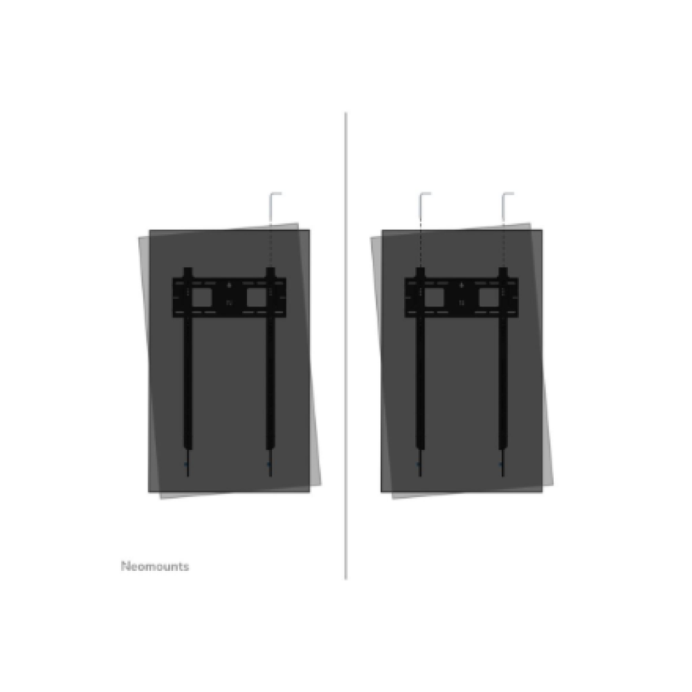 Neomounts Wall mount , WL30-750BL18P Heavy duty wall mount , Adjustable Height , 50-98 , Maximum weight (capacity) 100 kg , Black