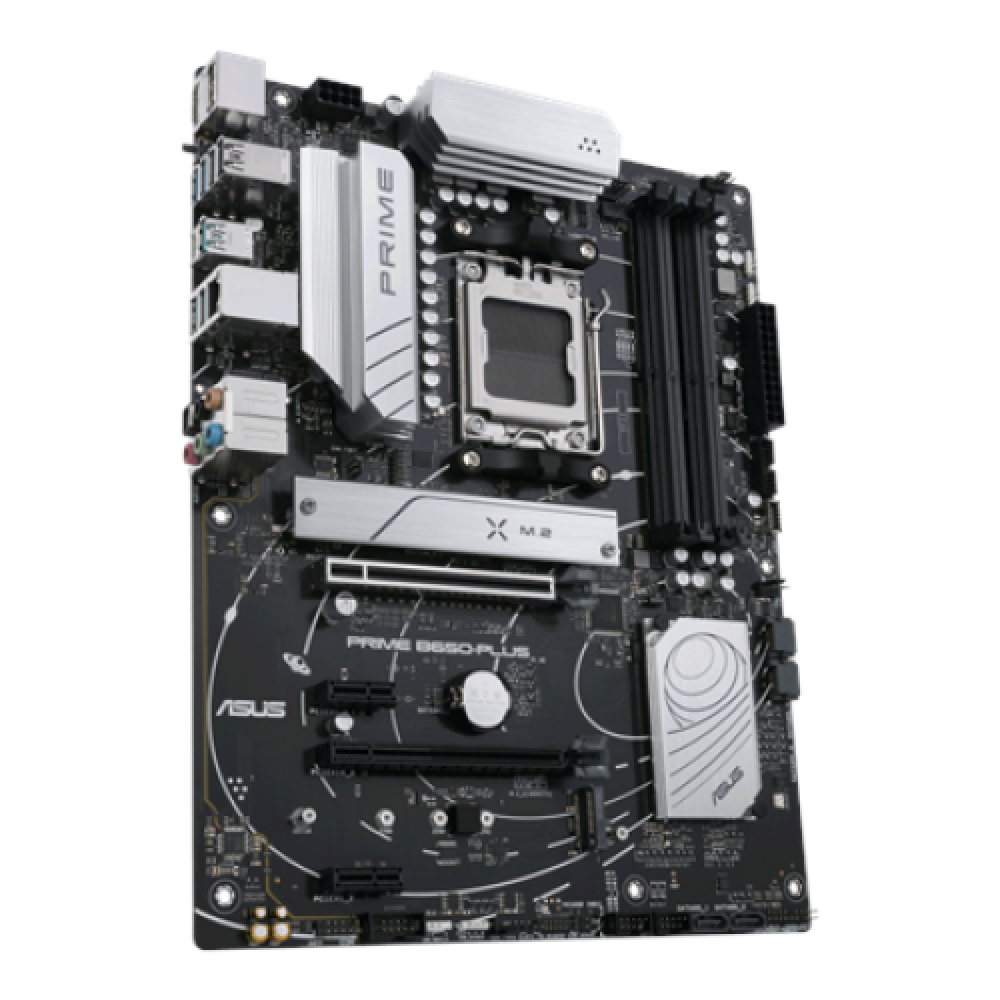 Asus , PRIME B650-PLUS , Processor family AMD , Processor socket AM5 , DDR5 DIMM , Memory slots 4 , Supported hard disk drive interfaces SATA, M.2 , Number of SATA connectors 4 , Chipset AMD B650 , ATX