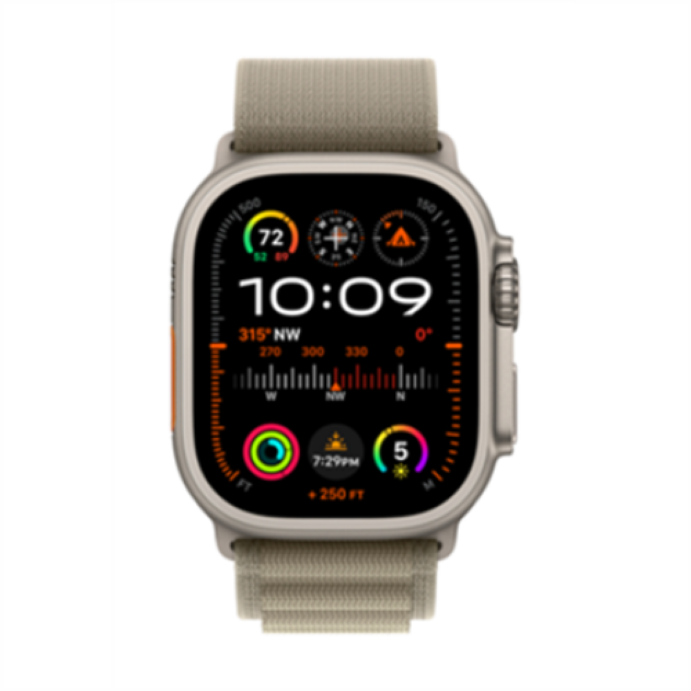 Ultra 2 , Smart watch , GPS (satellite) , Retina LTPO OLED , 49mm , Waterproof