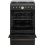 INDESIT , Cooker , IS5G8MHA/E , Hob type Gas , Oven type Electric , Black , Width 50 cm , Grilling , Depth 60 cm , 60 L
