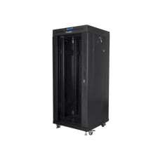 Lanberg Rack cabinet 19 free-standing 27U/600x600 (flat pack) with glass door lCD V2, black , Lanberg