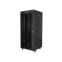 Lanberg Rack cabinet 19 free-standing 27U/600x600 (flat pack) with glass door lCD V2, black , Lanberg