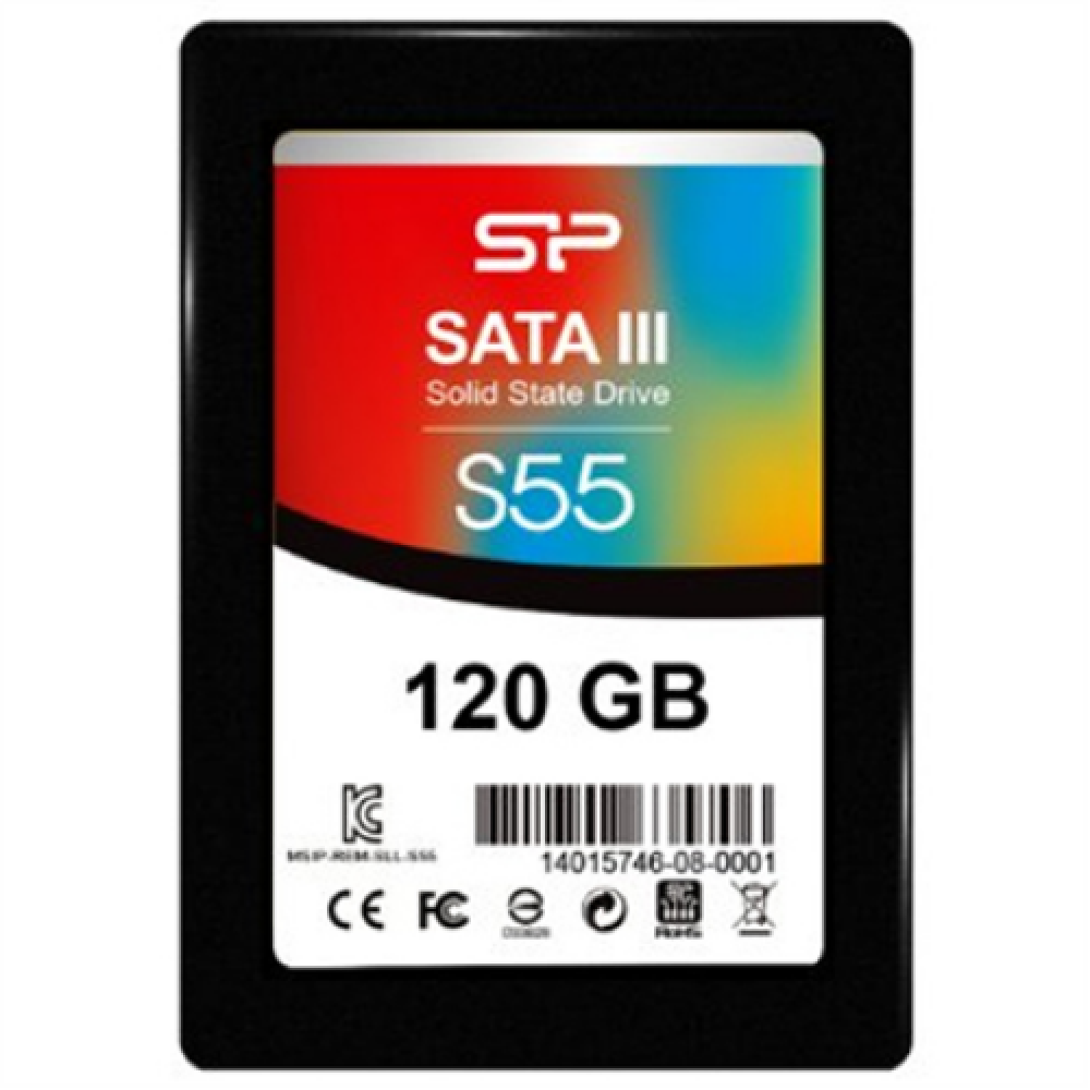 Silicon Power , Slim S55 , 120 GB , Solid-state drive interface SATA , Read speed 550 MB/s , Write speed 420 MB/s