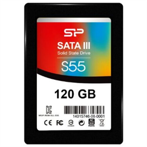 Silicon Power , Slim S55 , 120 GB , Solid-state drive interface SATA , Read speed 550 MB/s , Write speed 420 MB/s