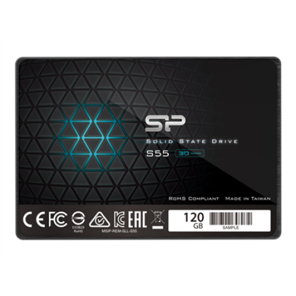 Silicon Power , Slim S55 , 120 GB , Solid-state drive interface SATA , Read speed 550 MB/s , Write speed 420 MB/s