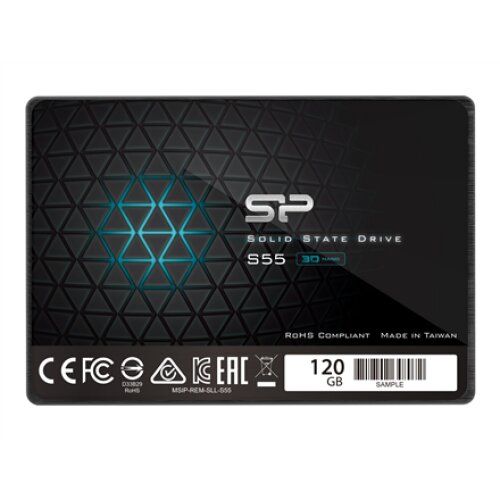 Silicon Power , Slim S55 , 120 GB , Solid-state drive interface SATA , Read speed 550 MB/s , Write speed 420 MB/s