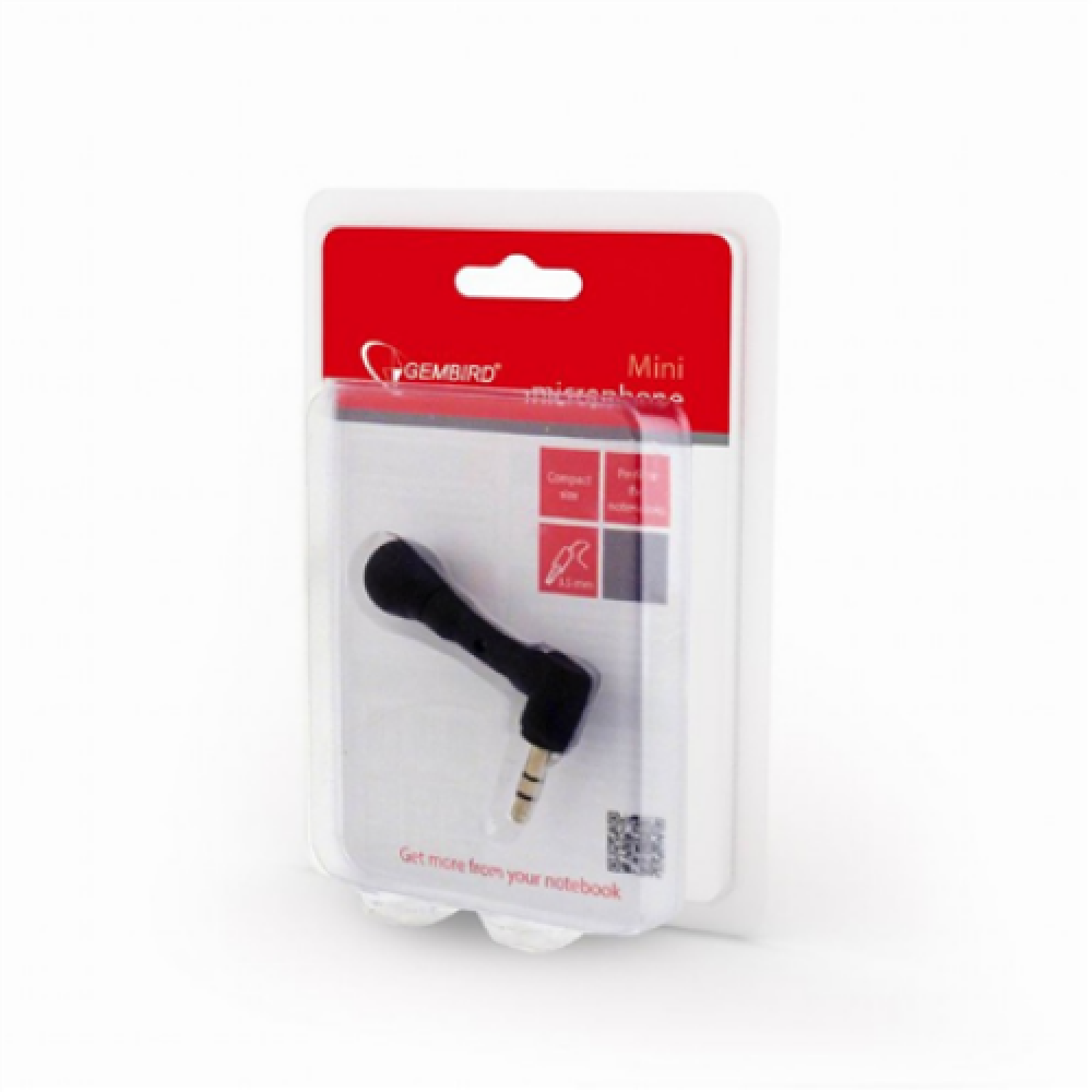 Gembird , Mini microphone , MIC-203 , 3.5 mm , Black