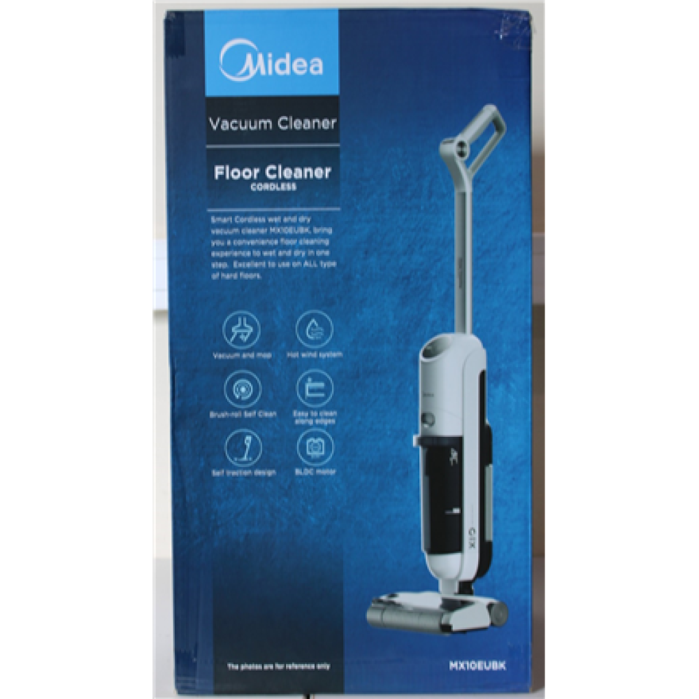SALE OUT. , Midea Cordless Vacuum Cleaner , X10 Wet and Dry , 220 W , 22.2 V , Operating time (max) 35 min , Black , Warranty 24 month(s) , DAMAGED PACKAGING, USED, DIRTY, SCRATCHED AND WET ITEM. WRONG SN ON PACKAGING