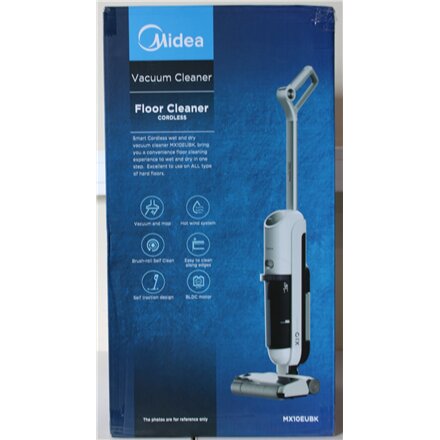 SALE OUT. , Midea Cordless Vacuum Cleaner , X10 Wet and Dry , 220 W , 22.2 V , Operating time (max) 35 min , Black , Warranty 24 month(s) , DAMAGED PACKAGING, USED, DIRTY, SCRATCHED AND WET ITEM. WRONG SN ON PACKAGING