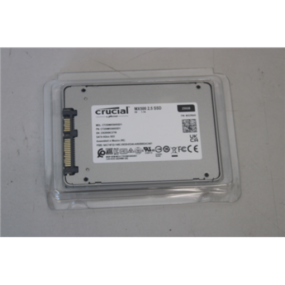 SALE OUT. Crucial MX500 SSD 250GB 2.5 Crucial MX500 DAMAGED PACKAGING, 250 GB, 510 MB/s, 560 MB/s, SATA