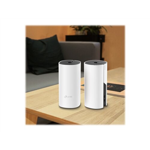 TP-LINK , Whole Home Mesh WiFi System , Deco M4 (2-Pack) , 802.11ac , 300+867 Mbit/s , 10/100/1000 Mbit/s , Mesh Support No , MU-MiMO Yes , No mobile broadband , Antenna type 2xInternal , No