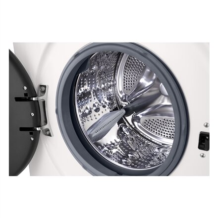 LG , Washing machine , F4X1009NWB , Energy efficiency class A , Front loading , Washing capacity 9 kg , 1400 RPM , Depth 55 cm , Width 60 cm , Display , LED , Steam function , Direct drive , Wi-Fi , White