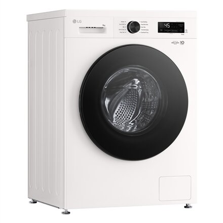LG , Washing machine , F4X1009NWB , Energy efficiency class A , Front loading , Washing capacity 9 kg , 1400 RPM , Depth 55 cm , Width 60 cm , Display , LED , Steam function , Direct drive , Wi-Fi , White